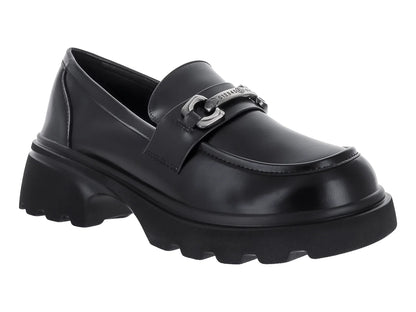Zapatos Mocasines Roze Janfrin Negro para Mujer