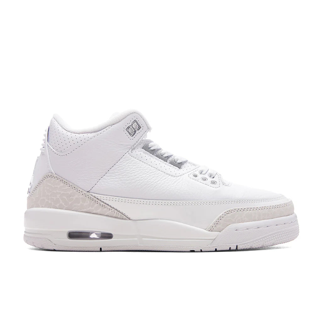 Air Jordan 3 Retro Pure Money GS White Metalic Silver