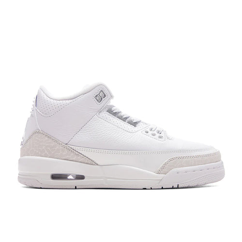 Air Jordan 3 Retro Pure Money GS White Metalic Silver