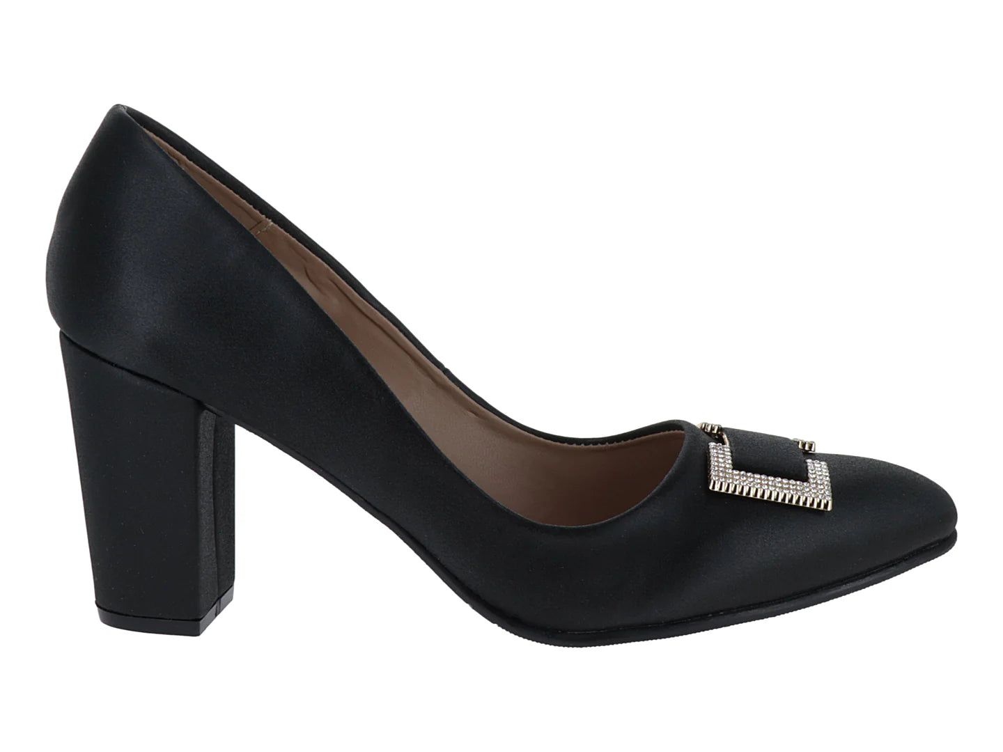 Zapatos de Tacón Luna Rosa Negro para Mujer
