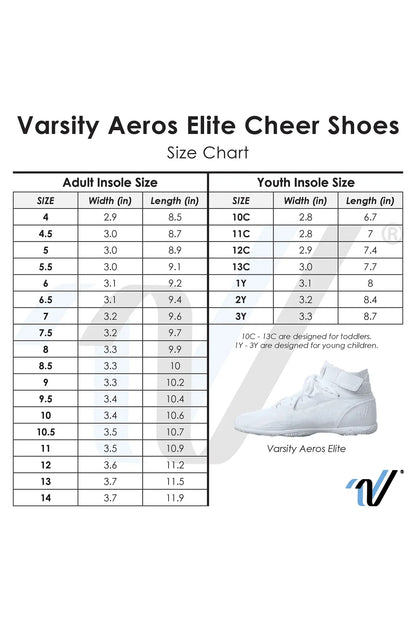 Varsity Aeros Elite White Cheer Shoes