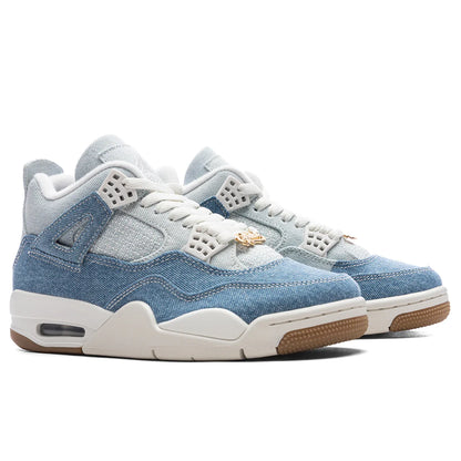 Womens Air Jordan 4 Retro Tex Worn Blue Sail Gum Light Brown Worn Blue
