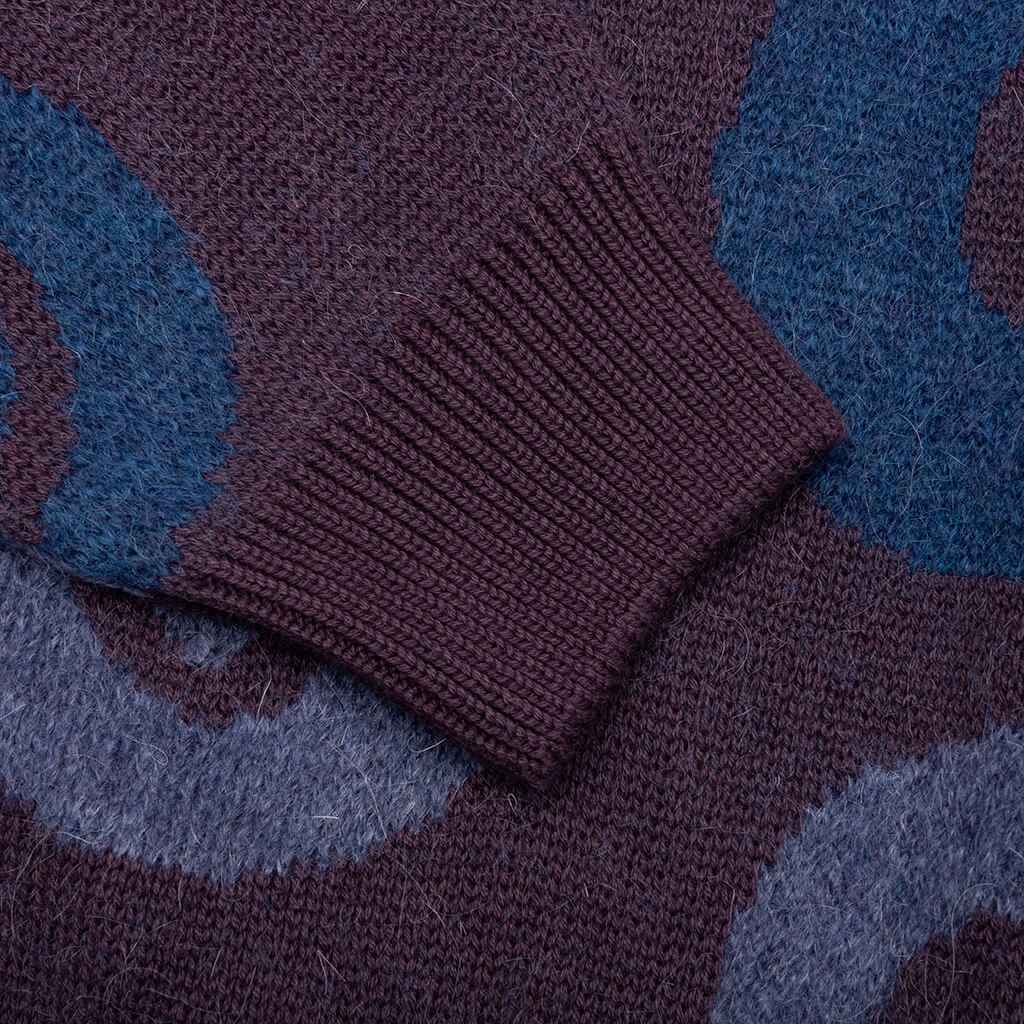 Stupid Lava Lamp Knitted Pullover Dark Mahogany