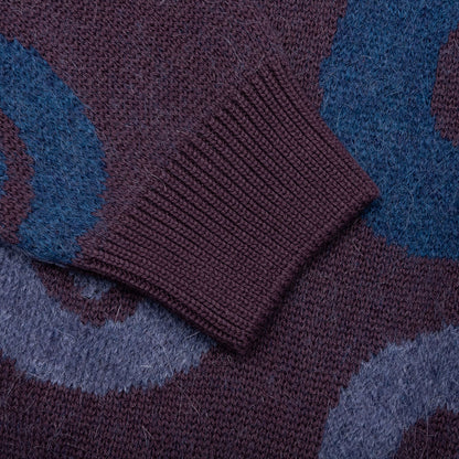 Stupid Lava Lamp Knitted Pullover Dark Mahogany