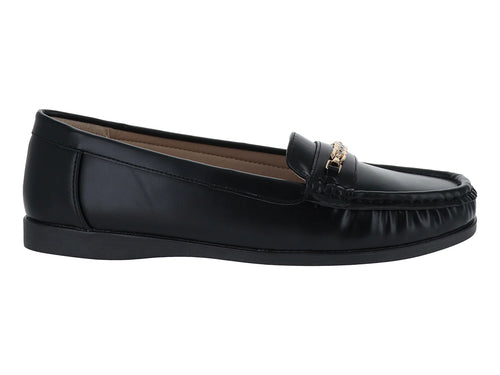 Zapatos Mocasines Roze Negro para Mujer
