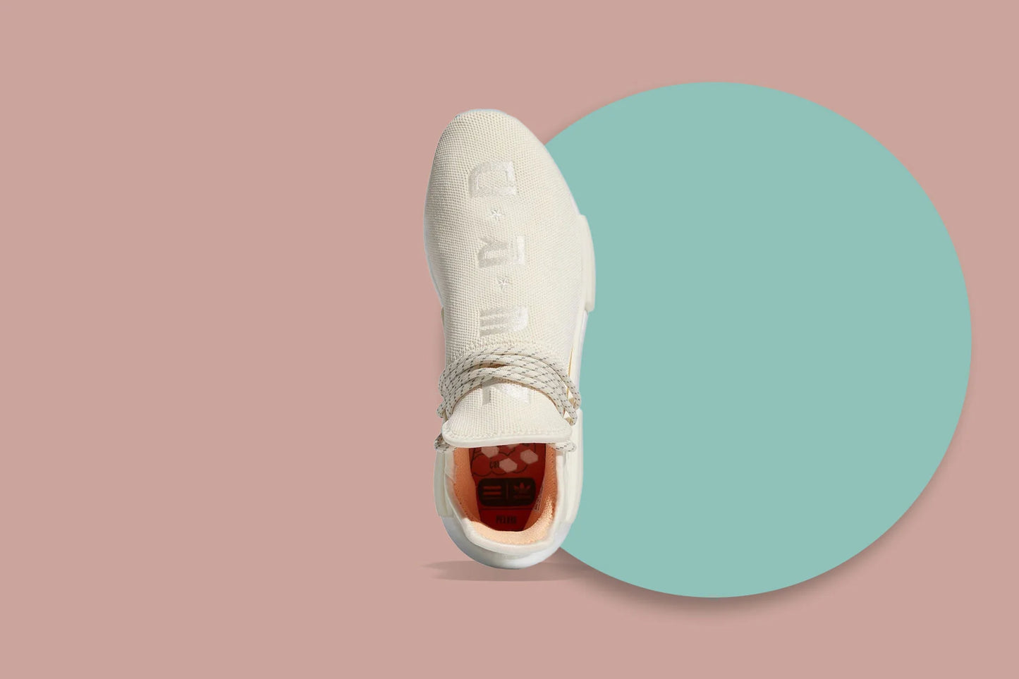 Pharrell Wiilliams NMD Hu NERD Chalk White Glow Orange