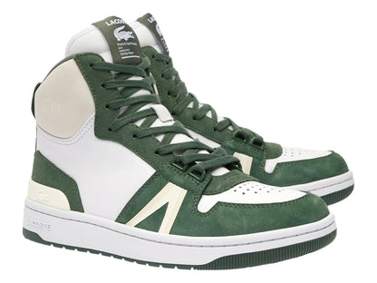Tenis Lacoste L001 Mid Blanco y Verde para Mujer