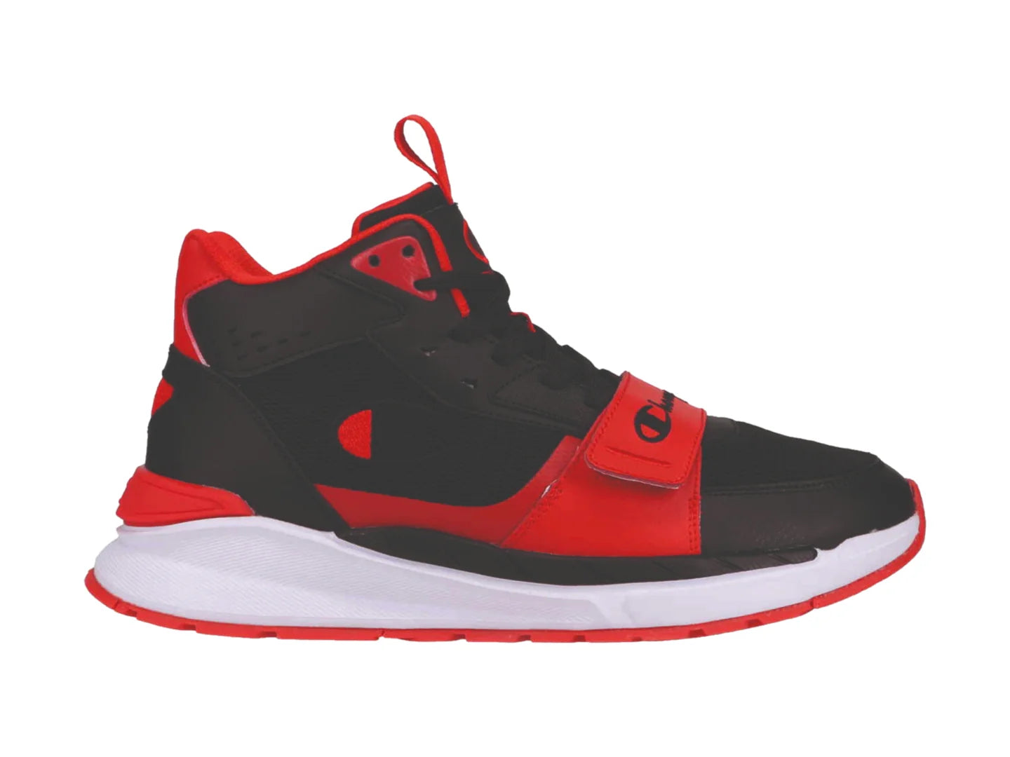 Tenis Champion Flexer Switch Negro y Rojo para Niño