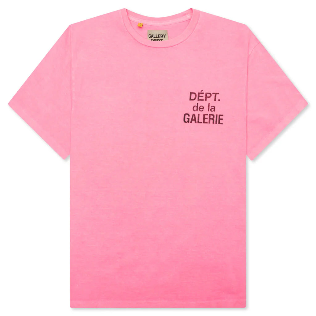 French Tee Fluorescent Pink