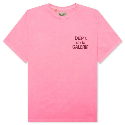 French Tee Fluorescent Pink
