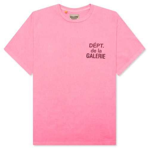 French Tee Fluorescent Pink