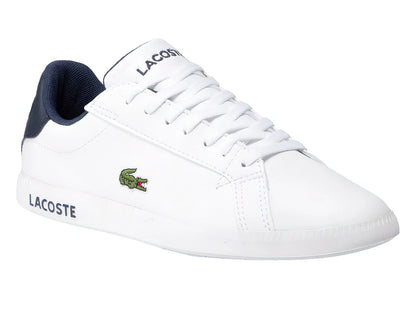 Tenis Lacoste Graduate Blanco y Azul Marino para Niño