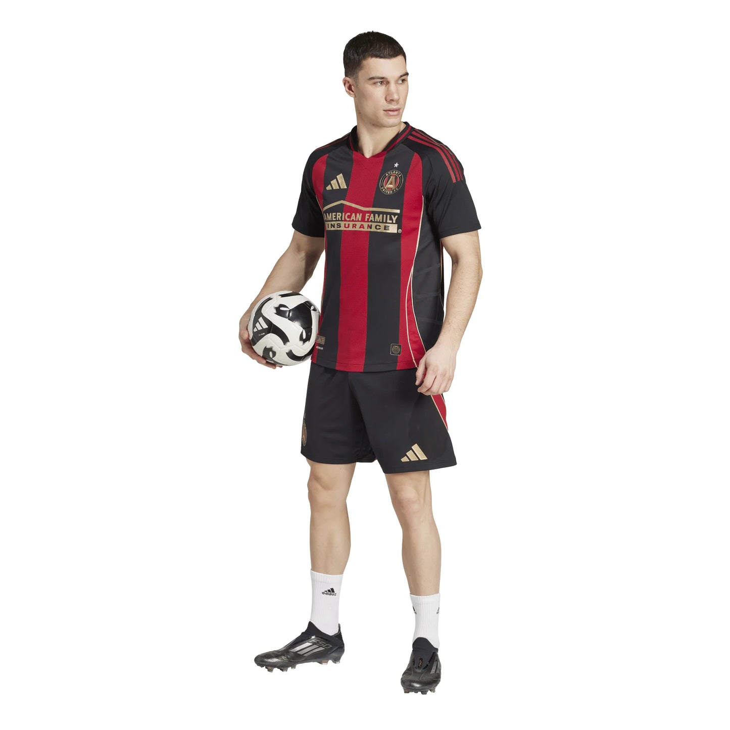 adidas Mens Atlanta United Home Authentic Jersey 25 Black