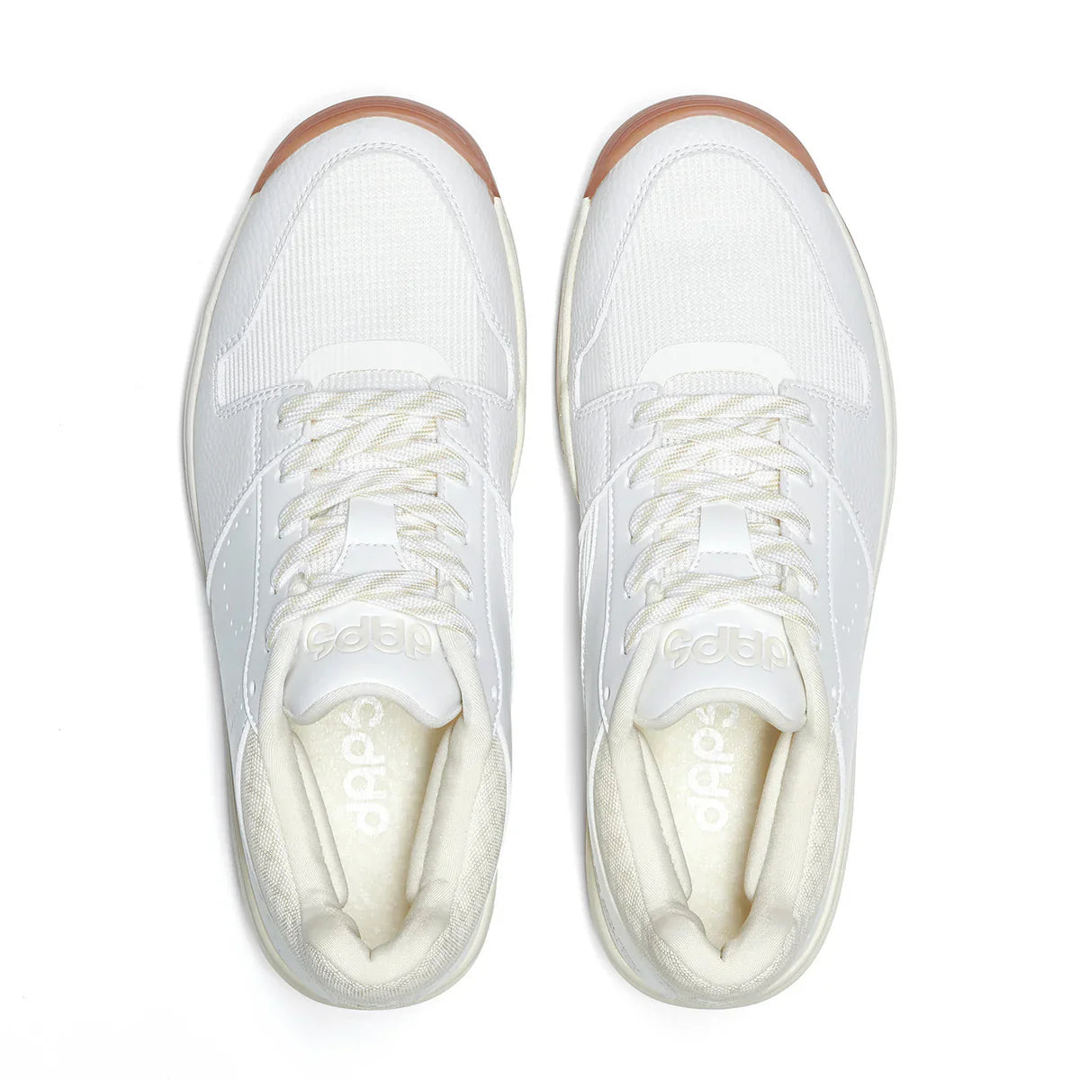 DAPS DESI Mid White Cream Womens Pickleball Shoes