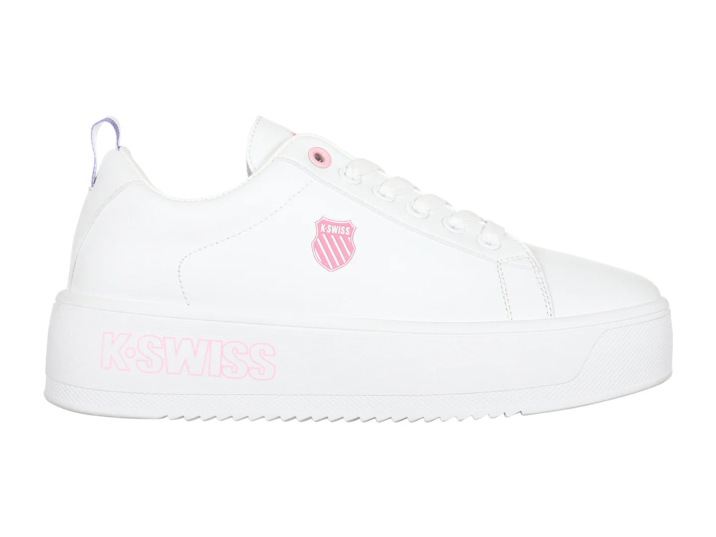Tenis K SWISS Trinity Platform Blanco y Oro para Mujer