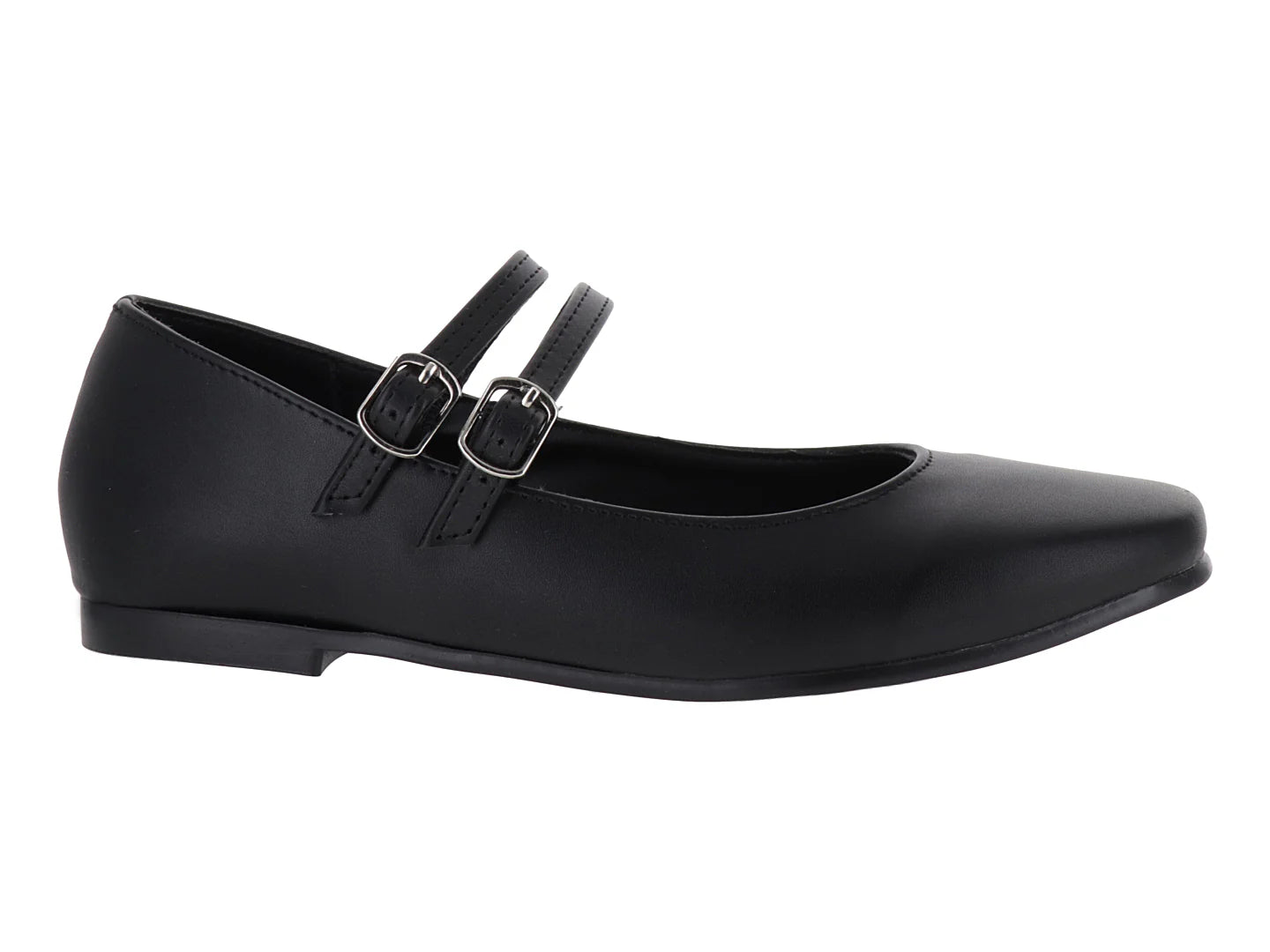Zapatos Planos Luna Rosa Negro para Mujer