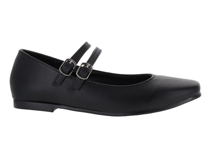 Zapatos Planos Luna Rosa Negro para Mujer
