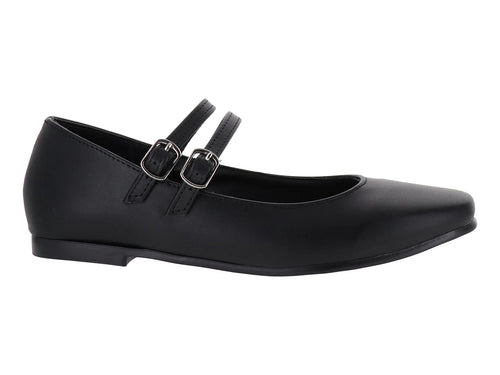 Zapatos Planos Luna Rosa Negro para Mujer