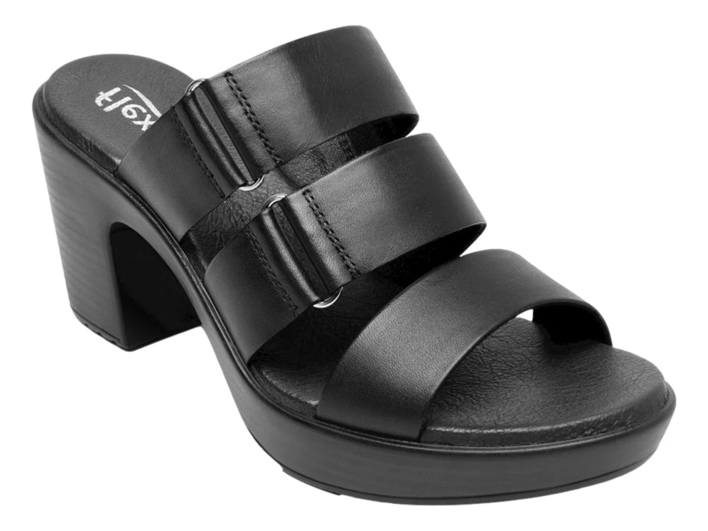 Sandalias Flexi de Plataforma Negro para Mujer