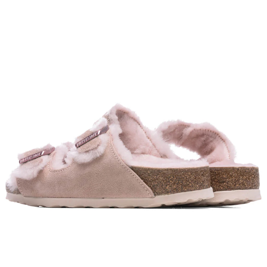 Womens Narrow Arizona Shearling Light Rose