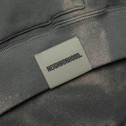Tie Dye Sweat L S Parka Olive Drab