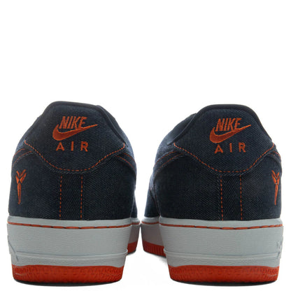 Nike x Kobe Bryant Air Force 1 Low Denim Obsidian Safety Orange White