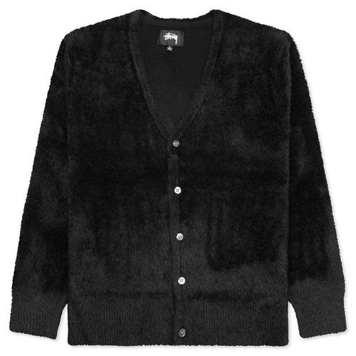 Shaggy Cardigan Black