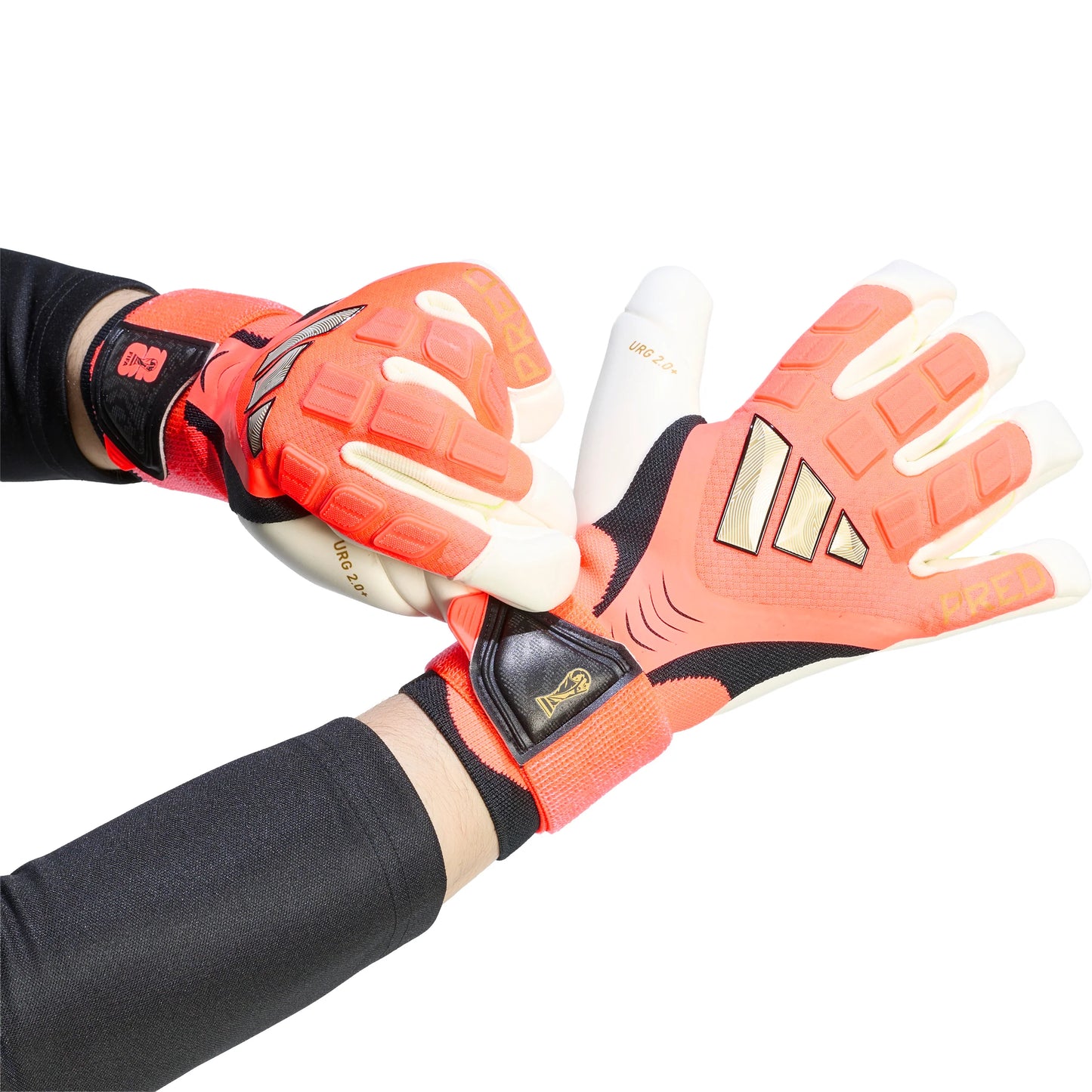 adidas Predator Pro Hybrid Cut Strap Goalkeeper Soccer Glove Ivory