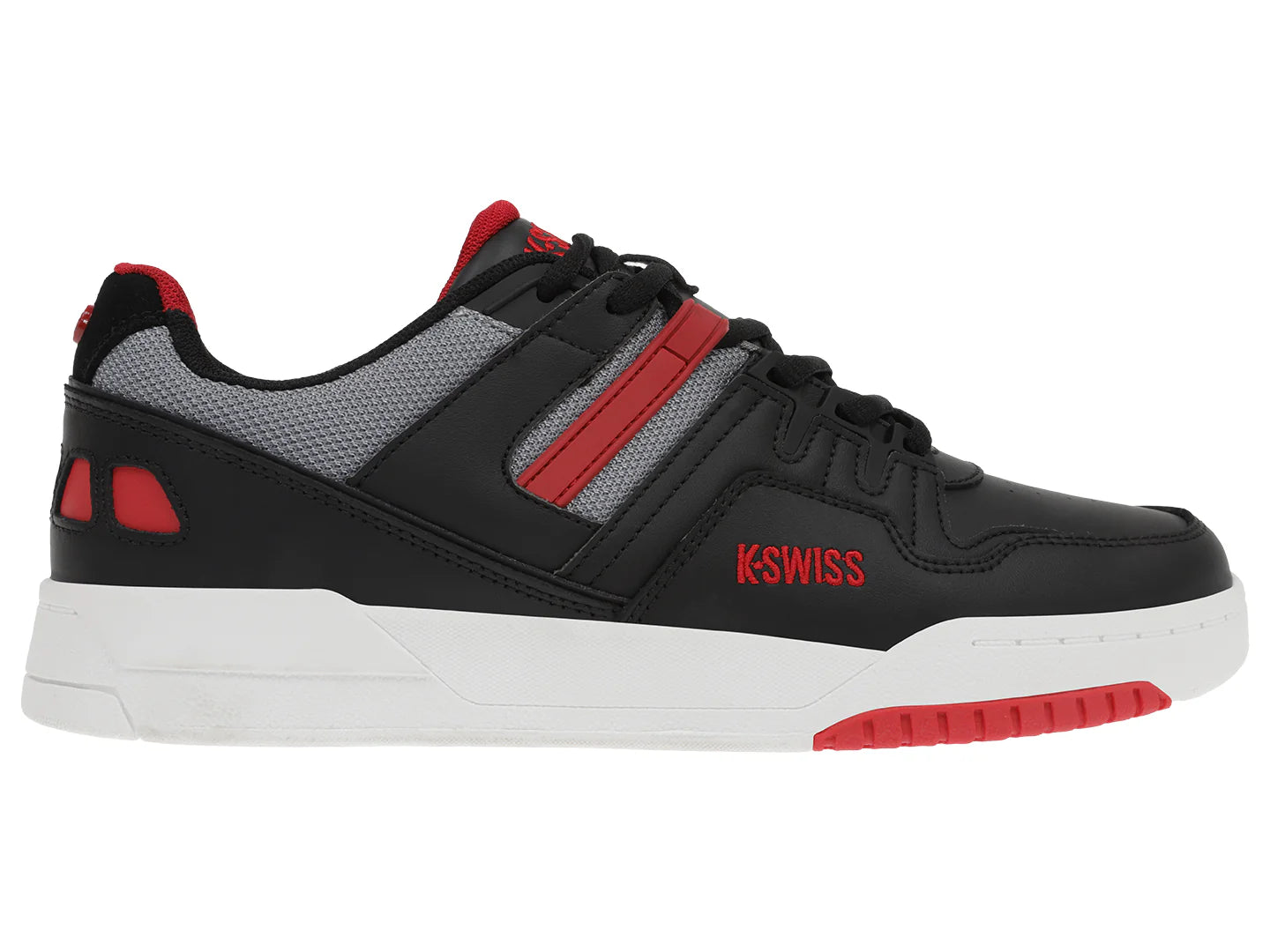 Tenis K Swiss Match Rival Negro Rojo Gris para Hombre