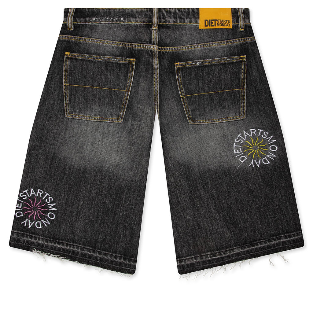 Sol Denim Shorts Black