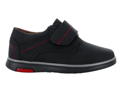 Zapatos Germany 5000 Nubuck Negro Rojo para Niño