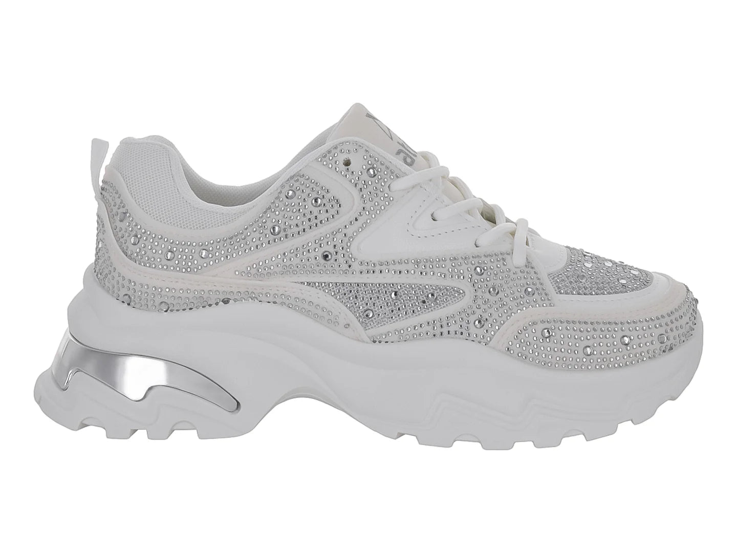 Tenis ATOK Blancos con Plataforma para Mujer