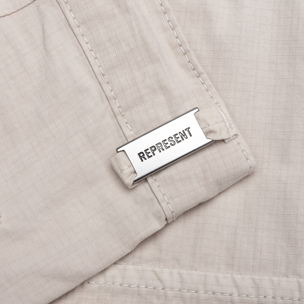 Front Pocket Cargo Short Champagne
