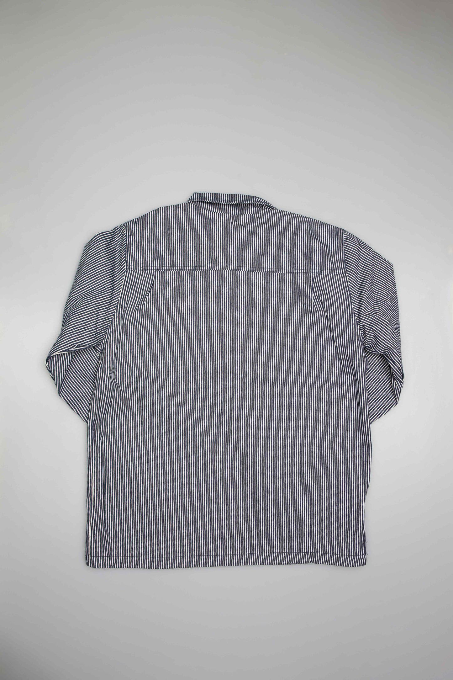 Vault Drill Chore Hickory Stripe Coat Mens Jacket Navy