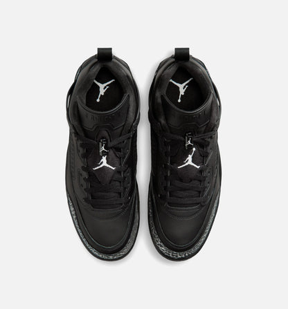 Spizike Low Mens Basketball Shoe Black Black Metallic Silver
