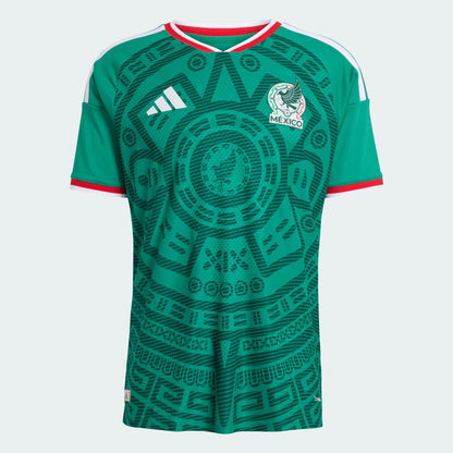 adidas Mexico Home Authentic Mens Soccer Jersey 26 Green