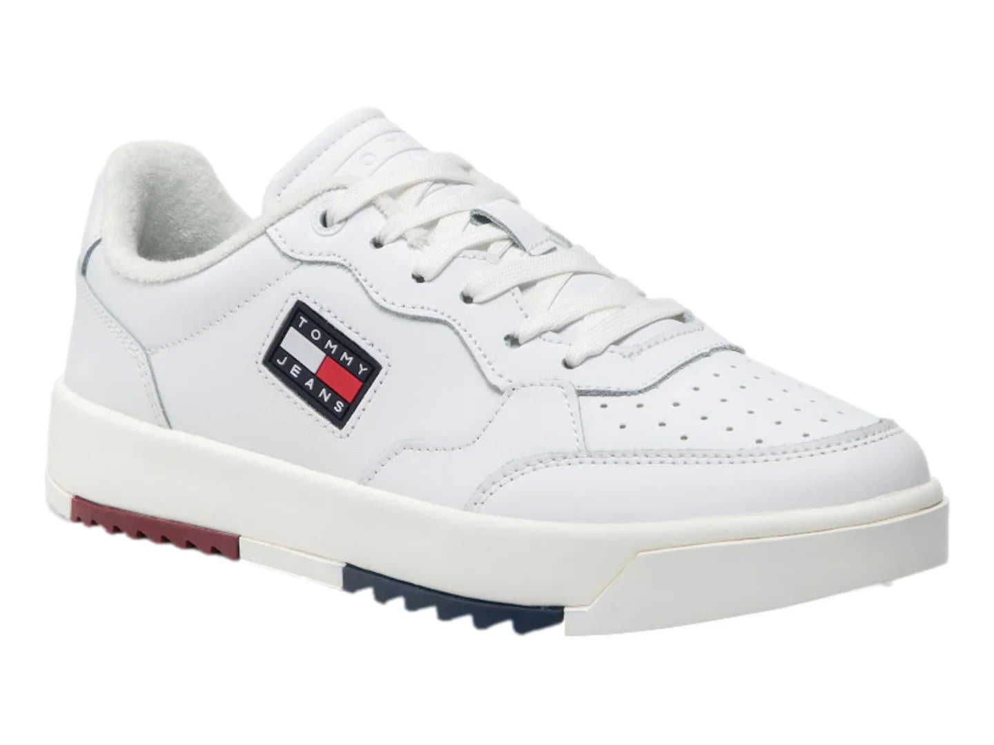 Tenis Tommy Hilfiger Basket Leather Blancos para Hombre