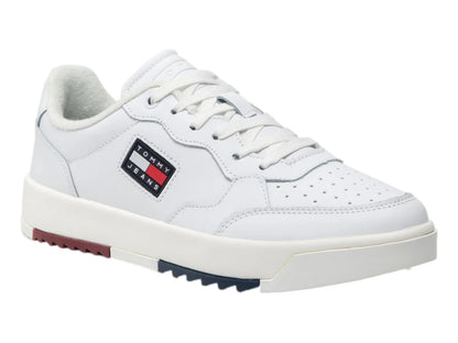 Tenis Tommy Hilfiger Basket Leather Blancos para Hombre