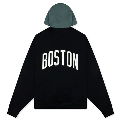 Fear of God Essentials x NBA Celtics Sport Hoodie Black Balsam Green