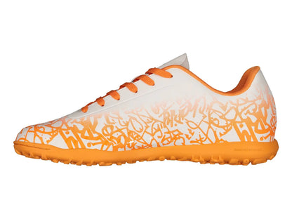 Tenis de Fútbol Charly Blanco y Naranja para Hombre