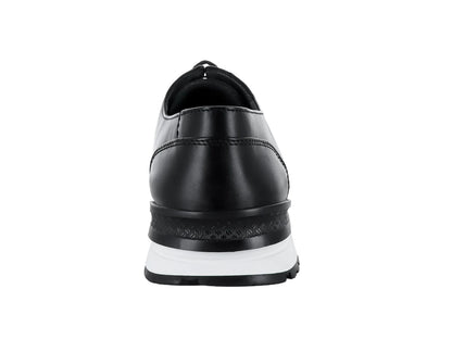 Zapatos Cuadra de Piel de Avestruz Negro para Hombre