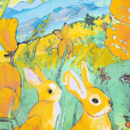 Bunny Garden T Shirt Black