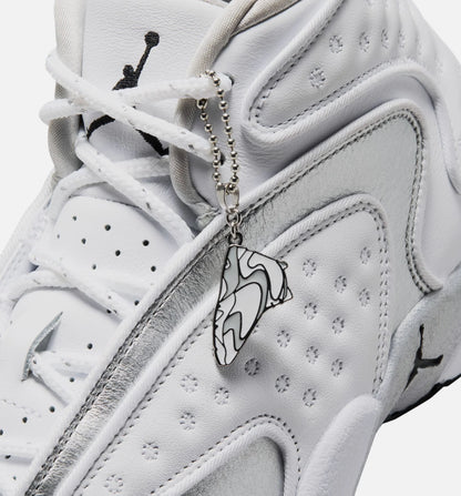 Air Jordan OG Womens Lifestyle Shoe White Black Metallic Silver