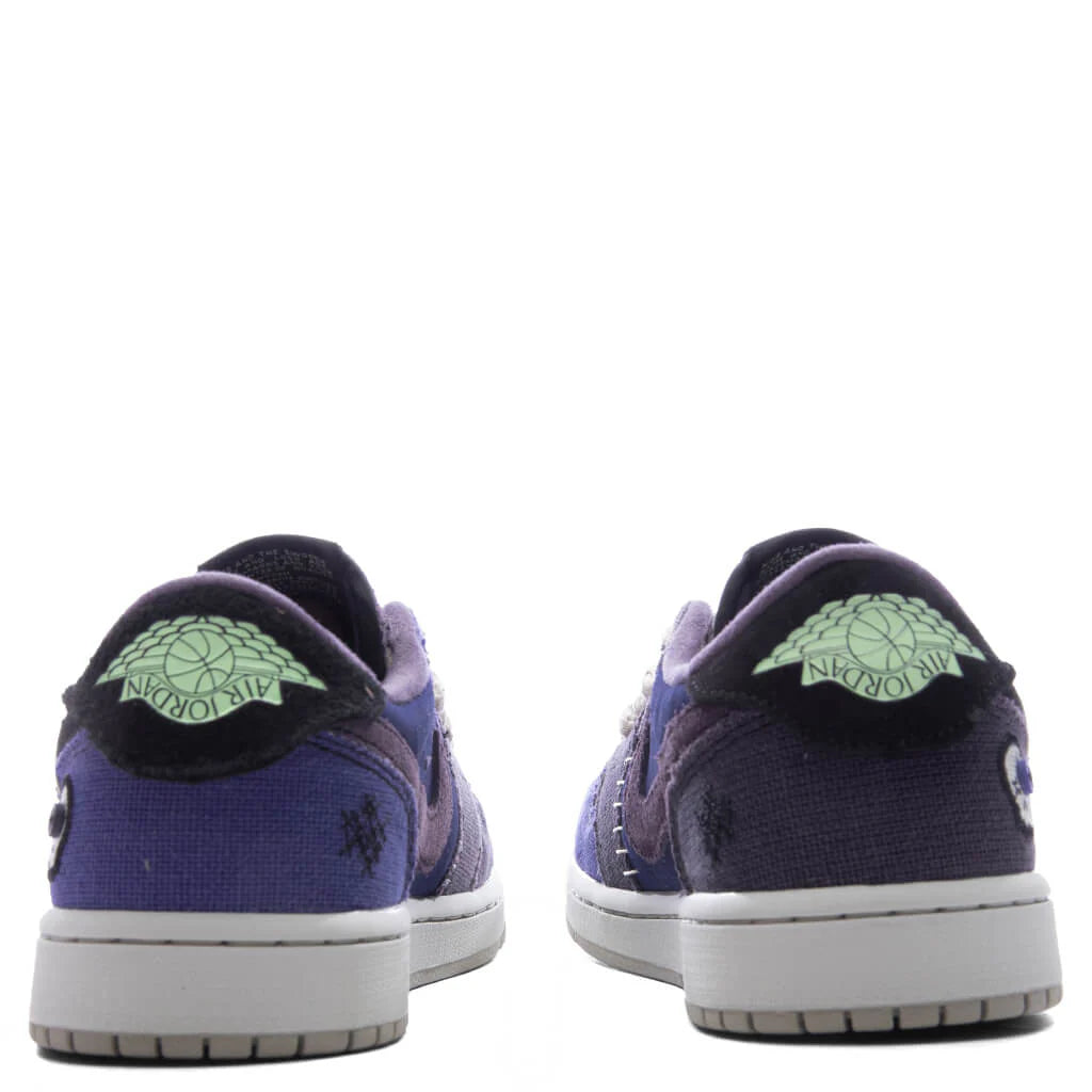 Air Jordan 1 Retro Low OG x Zion Williamson Voodoo Alternate Regency Purple Vapor Green Dark Raisin