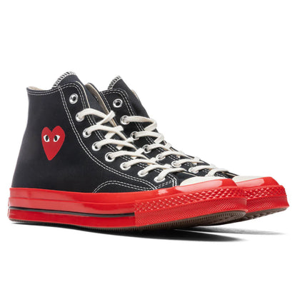 Converse x Comme Des Garcons PLAY All Star Chuck 70 Hi Red Sole Black