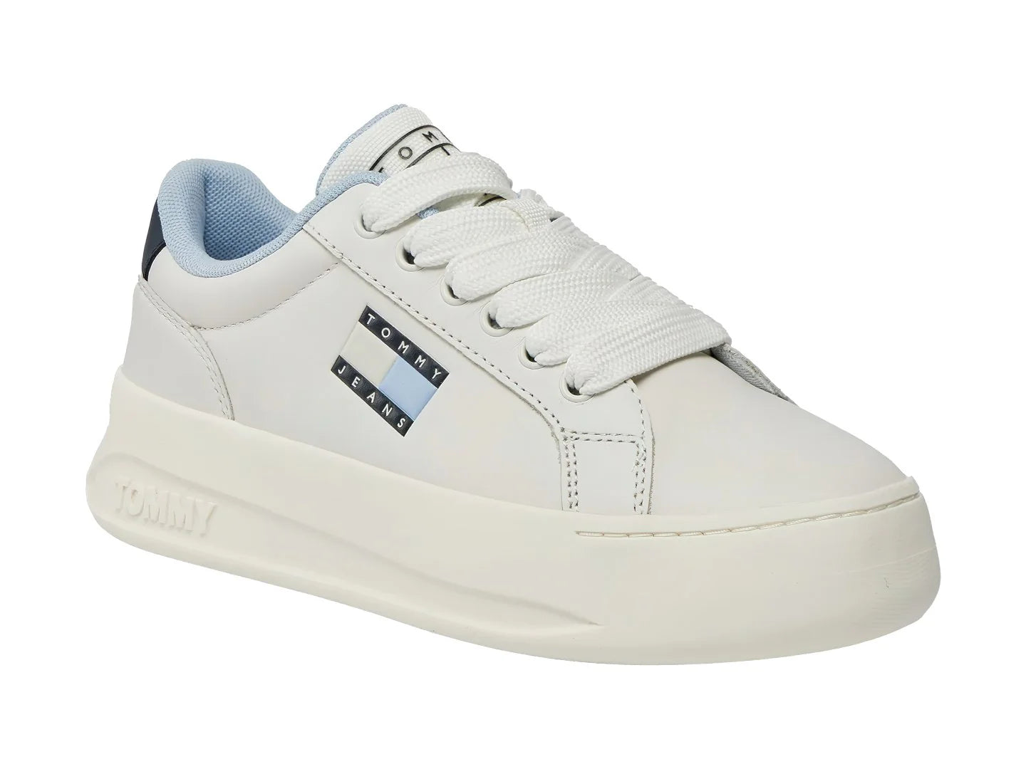 Tenis Tommy Hilfiger City Flatform Ecru para Mujer