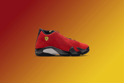 Air Jordan 14 Retro GS Ferrari Challenge Red Vibrant Yellow Black