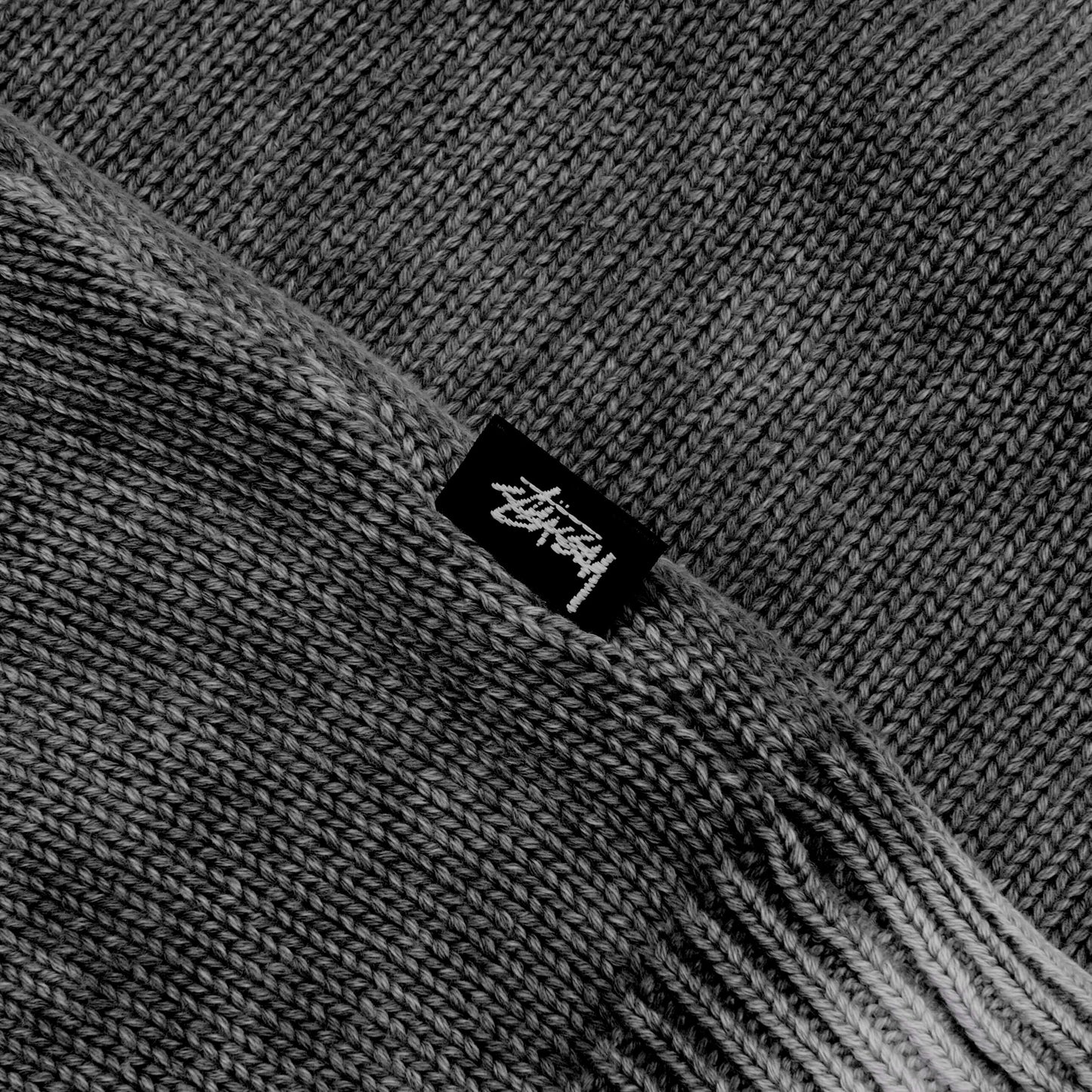 Faded Cotton Crew Black