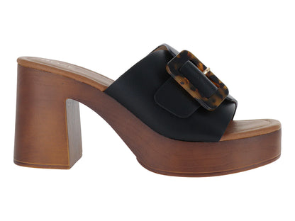 Sandalias ROZE Negras de Plataforma para Mujer