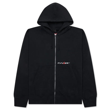 Jordan x Awake NY Full Zip Fleece Hoodie Black University Red